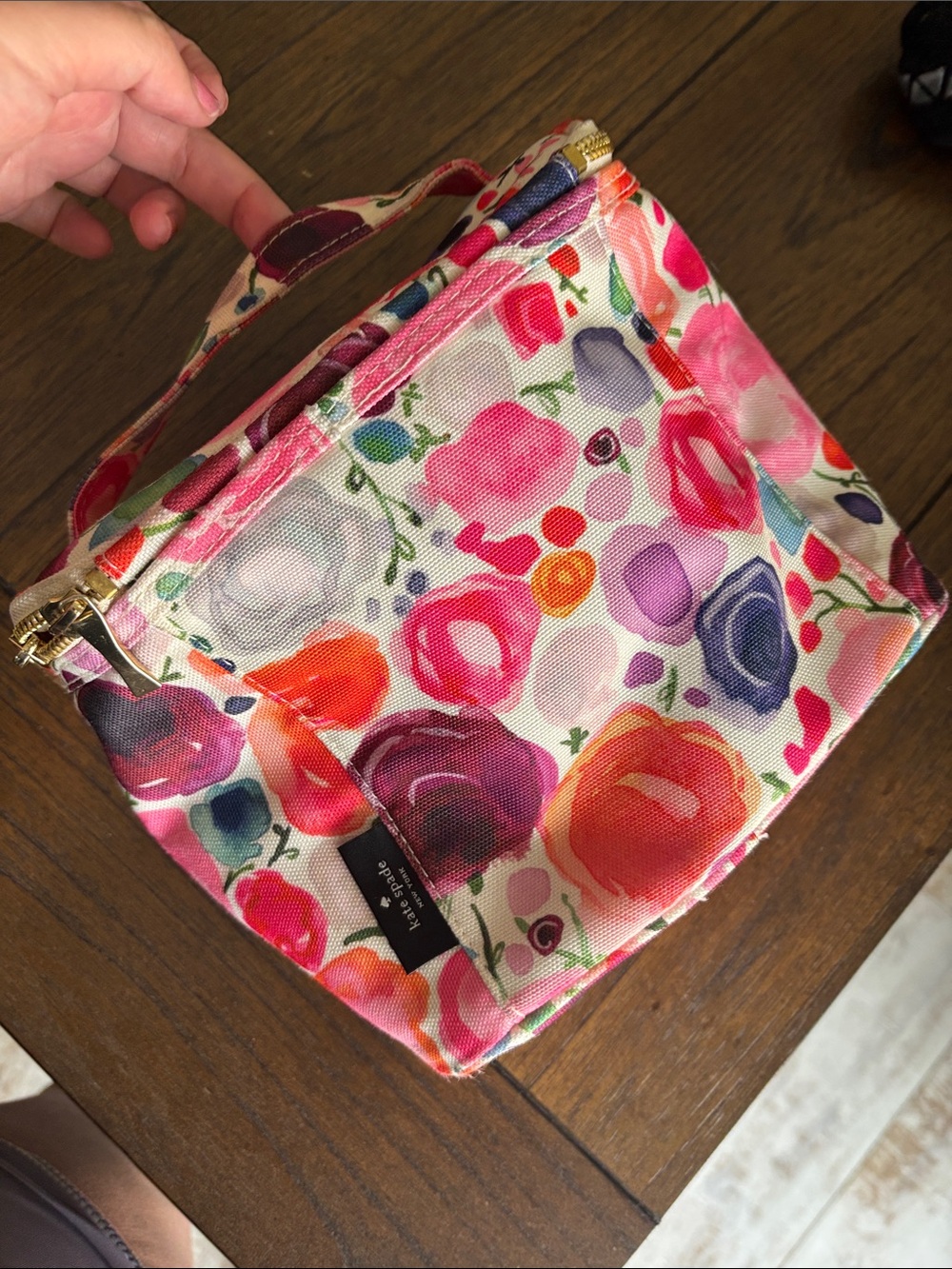 Kate Spade Floral Lunch Bag - Pink, Purple, Orange